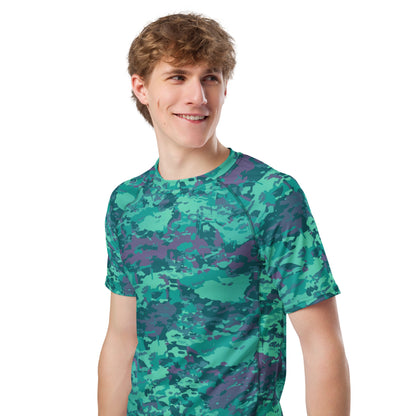 Baja Blast CAMO Mens Short-Sleeve Rash Guard - Short-sleeve Guards