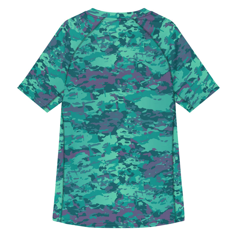 Baja Blast CAMO Mens Short-Sleeve Rash Guard - SS