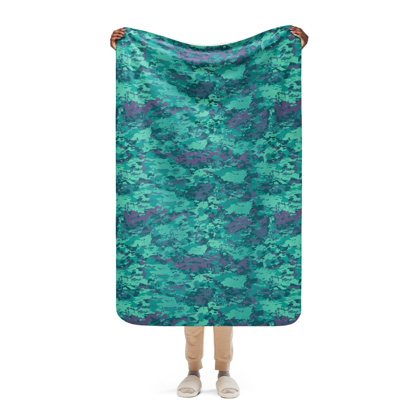Baja Blast CAMO Sherpa blanket - 37″×57″ - Blanket