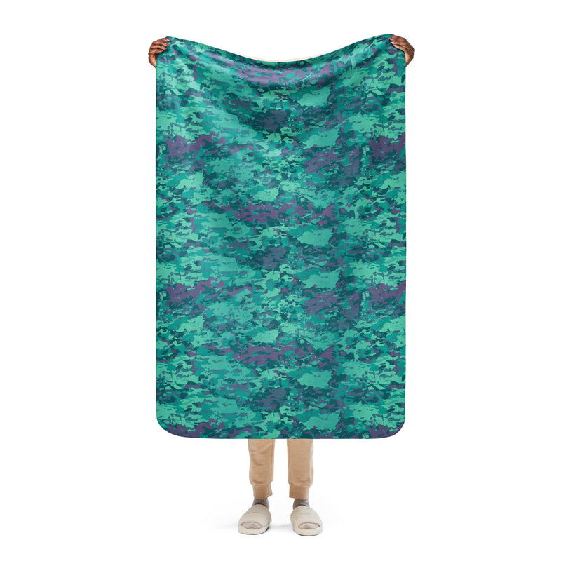 Baja Blast CAMO Sherpa Blanket - 37″×57″