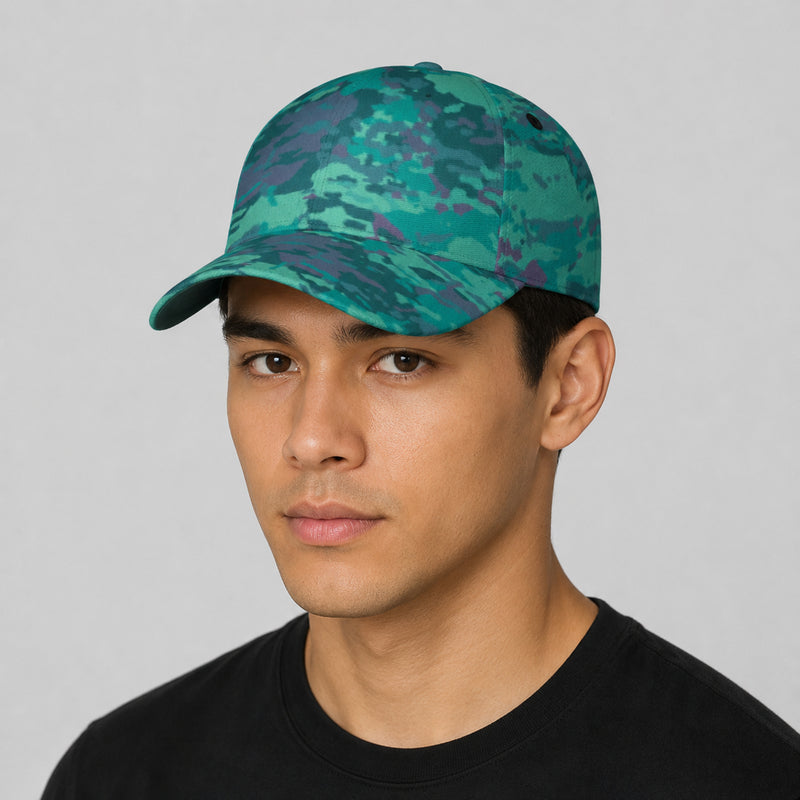 Baja Blast CAMO Snapback Ball Cap - U / White - Head