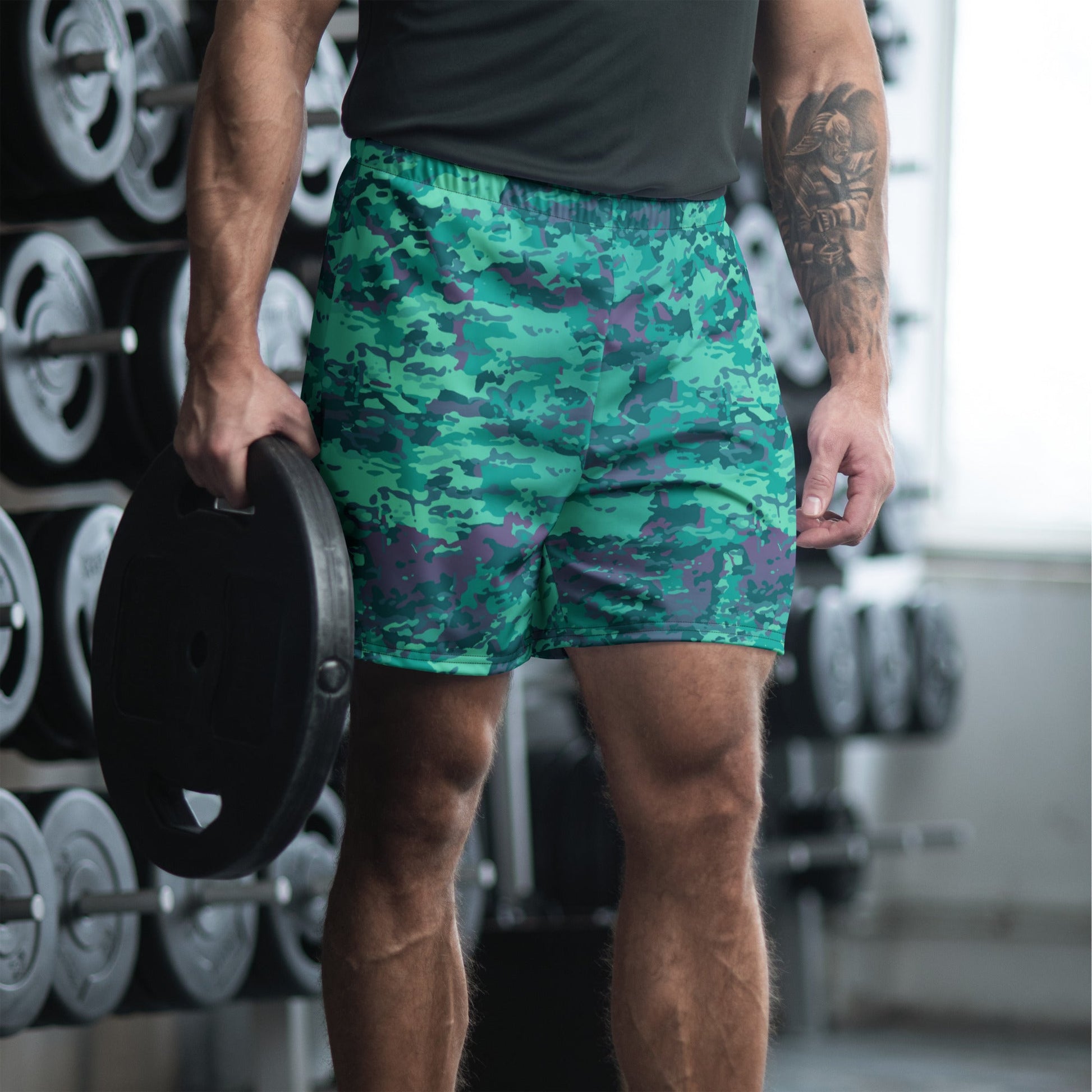 Baja Blast CAMO Unisex Athletic Long Shorts - 2XS
