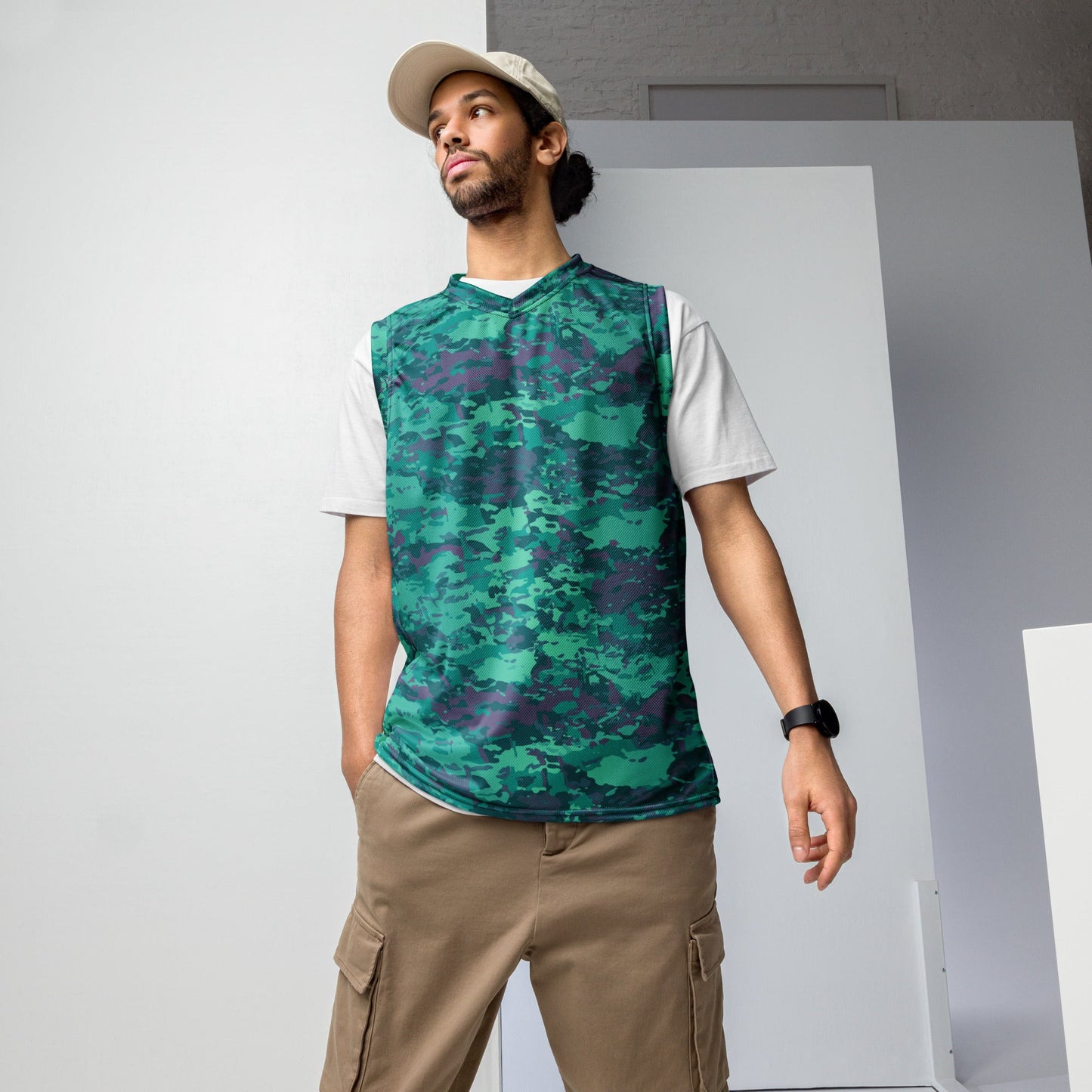 Baja Blast CAMO unisex basketball jersey - 2XS - Basketball Jerseys