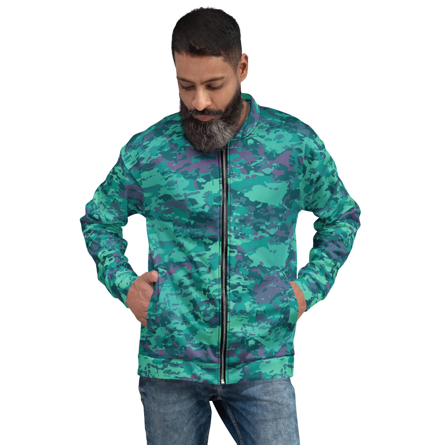 Baja Blast CAMO Unisex Bomber Jacket - XS