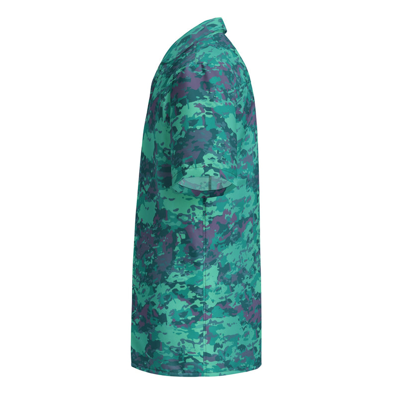Baja Blast CAMO Unisex Short-Sleeve Button Shirt - Button-Up