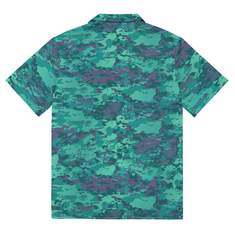 Baja Blast CAMO Unisex Short-Sleeve Button Shirt - Button-Up
