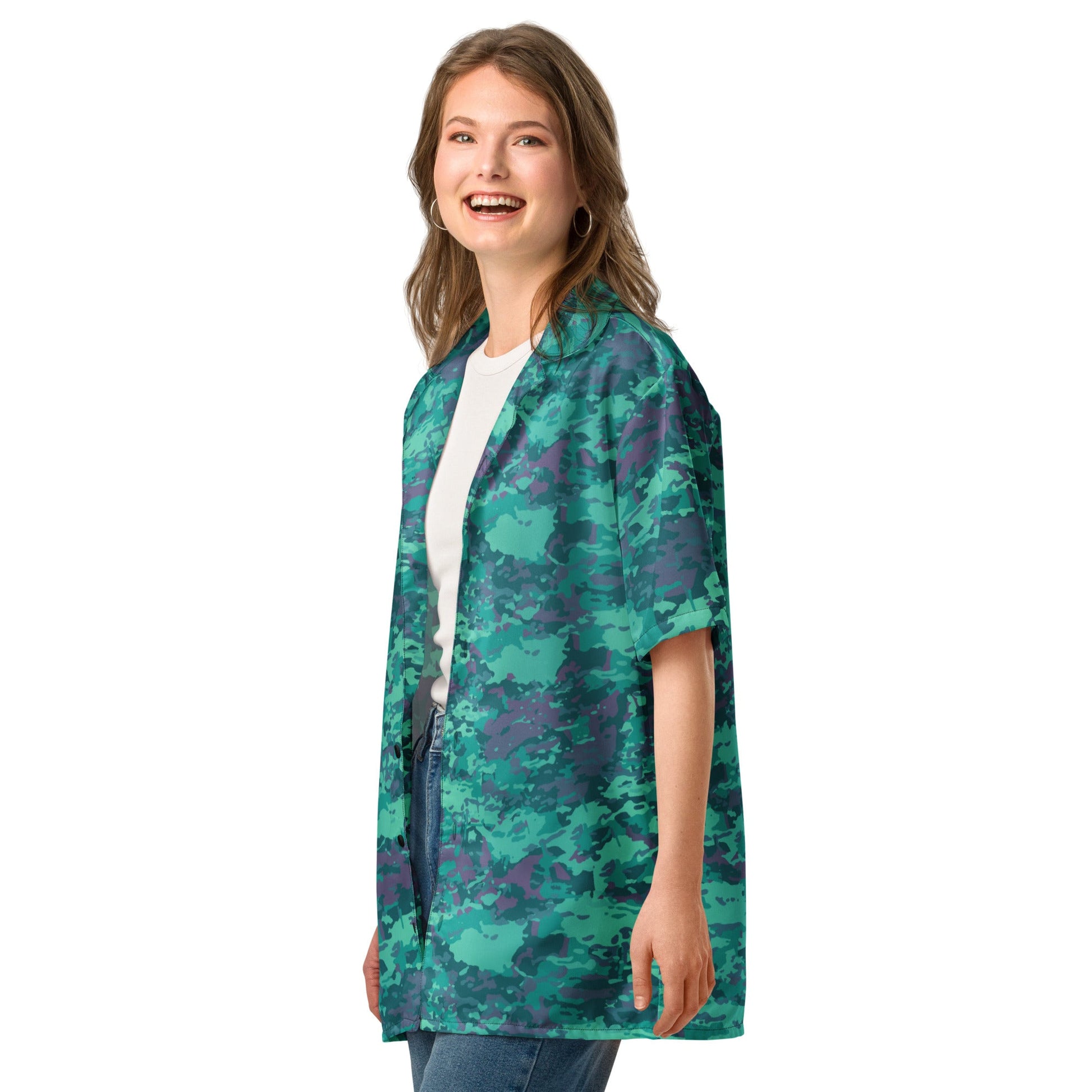 Baja Blast CAMO Unisex button shirt - Button Shirts