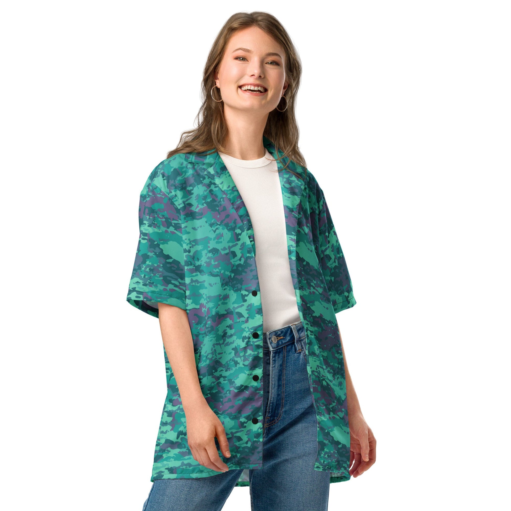 Baja Blast CAMO Unisex button shirt - Button Shirts