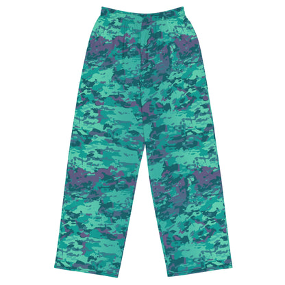 Baja Blast CAMO unisex wide-leg pants - 2XS - Wide-leg Pants