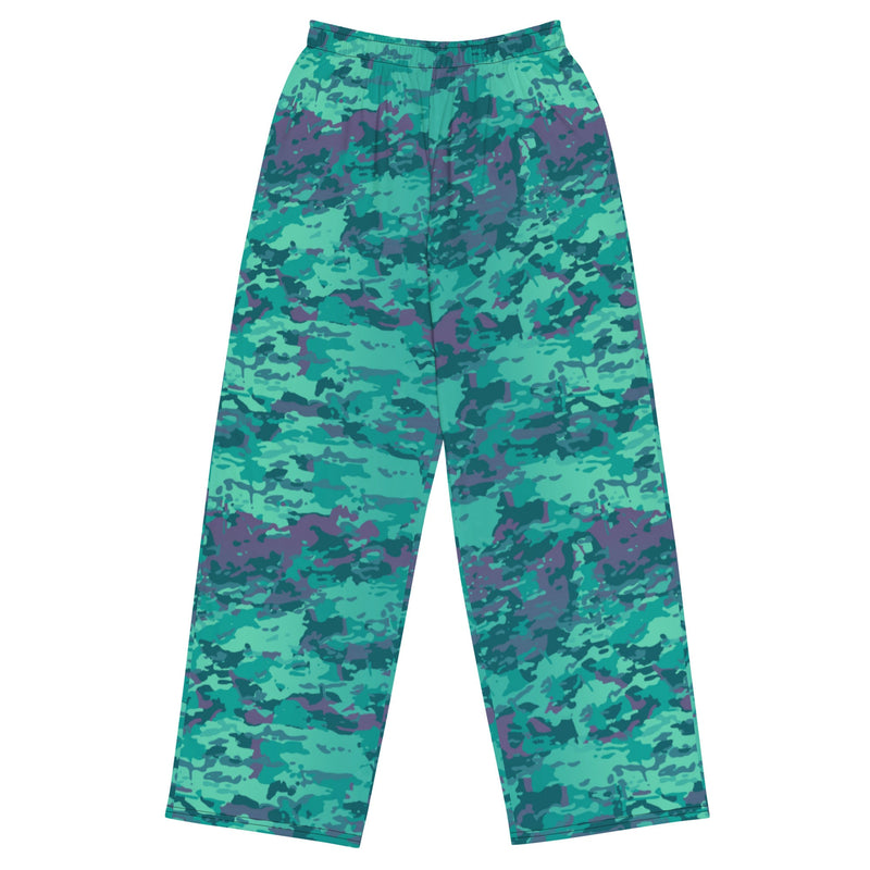 Baja Blast CAMO Unisex Wide-Leg Leisure Pants - 2XS