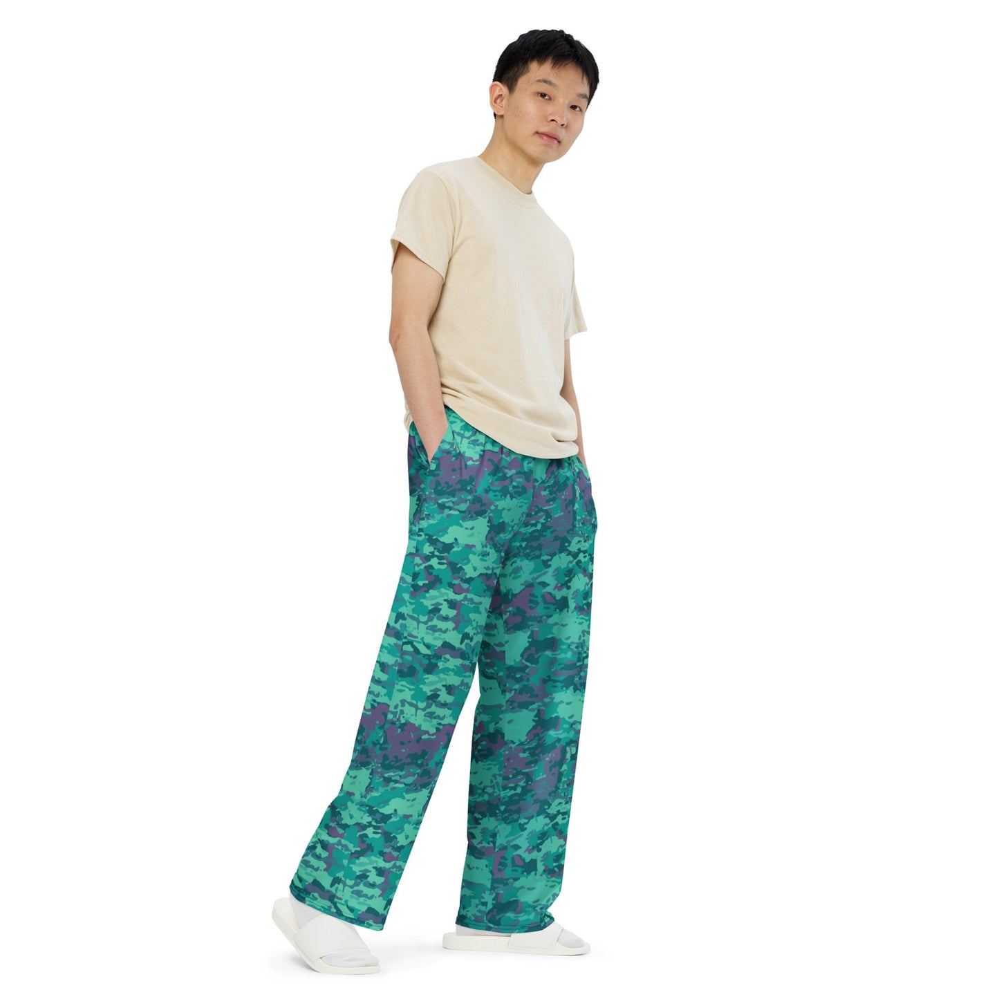 Baja Blast CAMO unisex wide-leg pants - Wide-leg Pants