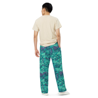 Baja Blast CAMO unisex wide-leg pants - Wide-leg Pants