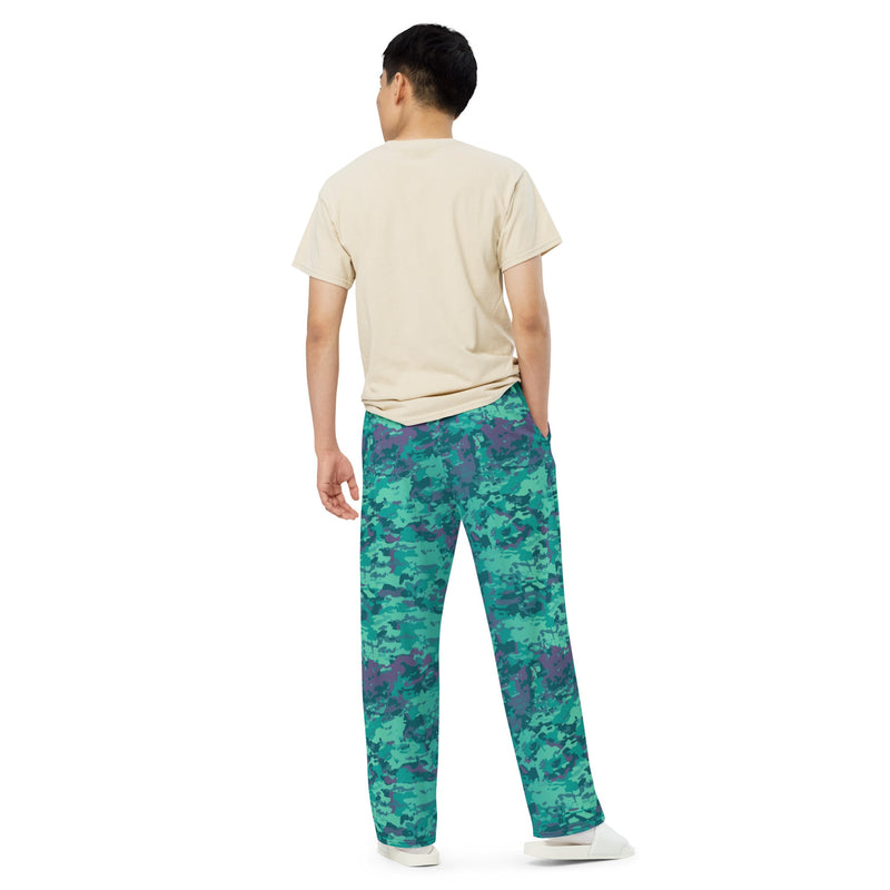 Baja Blast CAMO Unisex Wide-Leg Leisure Pants