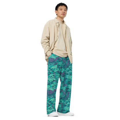 Baja Blast CAMO unisex wide-leg pants - Wide-leg Pants