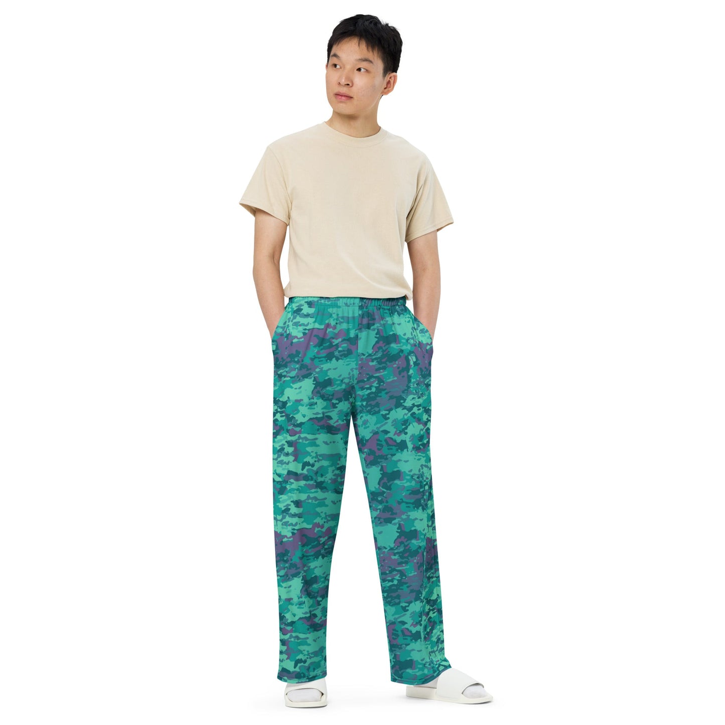 Baja Blast CAMO unisex wide-leg pants - Wide-leg Pants