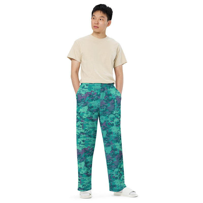 Baja Blast CAMO Unisex Wide-Leg Leisure Pants