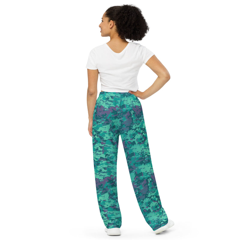 Baja Blast CAMO Unisex Wide-Leg Leisure Pants