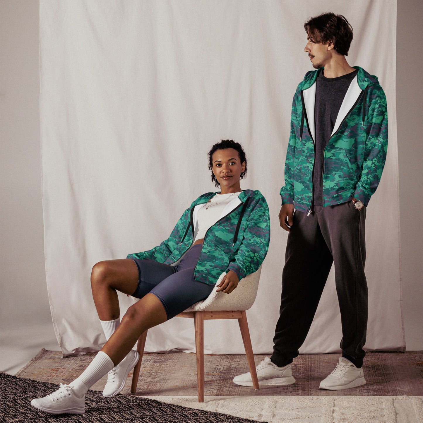 Baja Blast CAMO Unisex Zip Hoodie