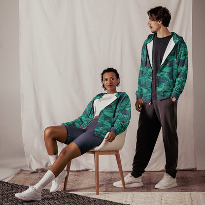 Baja Blast CAMO Unisex Zip Hoodie