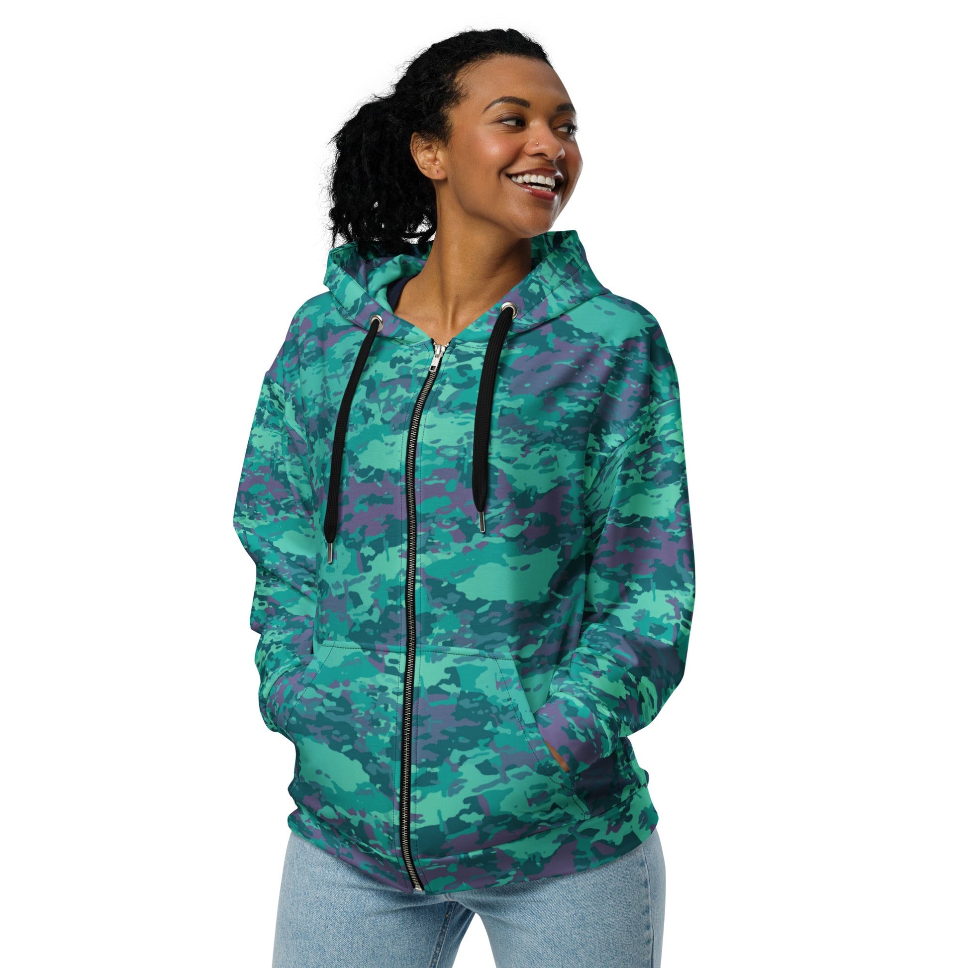 Baja Blast CAMO Unisex Zip Hoodie