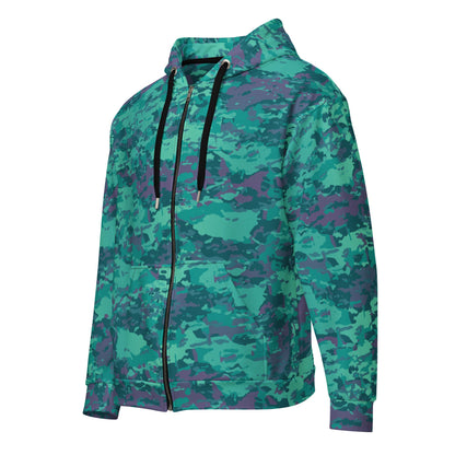 Baja Blast CAMO Unisex Zip Hoodie