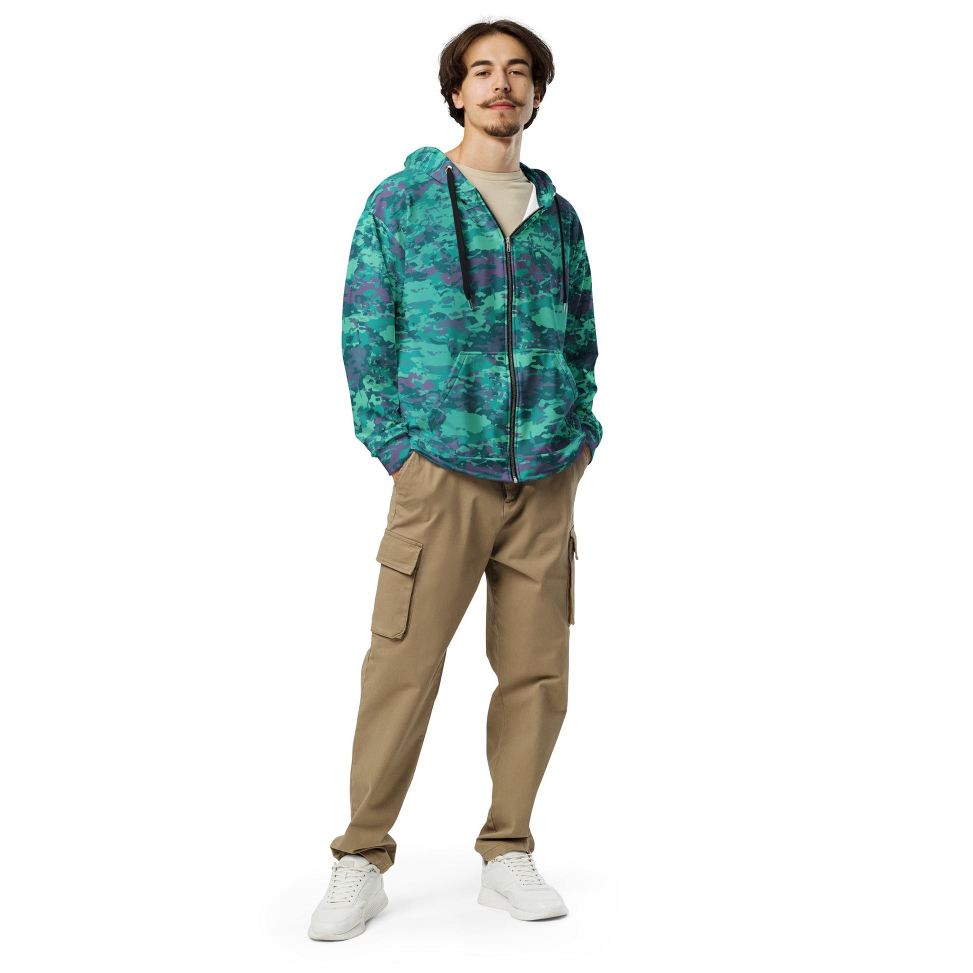 Baja Blast CAMO Unisex Zip Hoodie