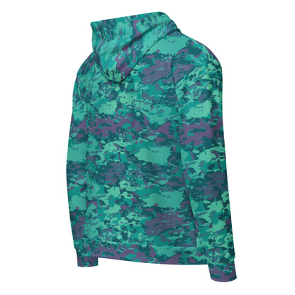 Baja Blast CAMO Unisex Zip Hoodie