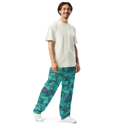 Baja Blast CAMO Unisex Wide-Leg Joggers