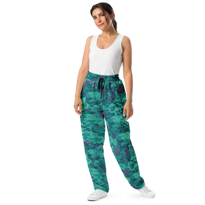 Baja Blast CAMO Unisex Wide-Leg Joggers