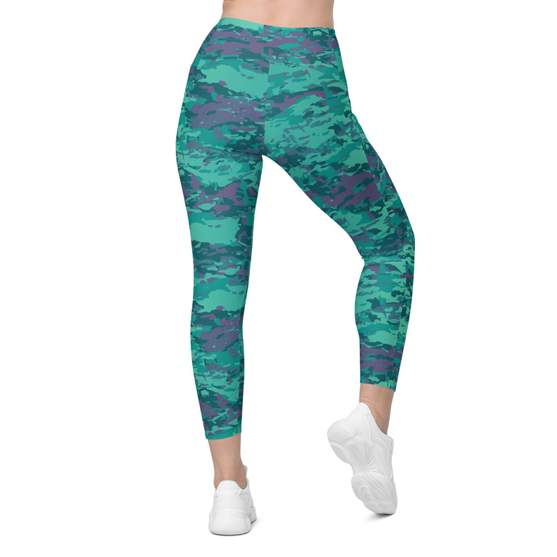 Baja Blast CAMO Womens Leggings with Pockets - Women