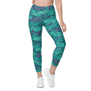 Baja Blast CAMO Womens Leggings with Pockets - Women