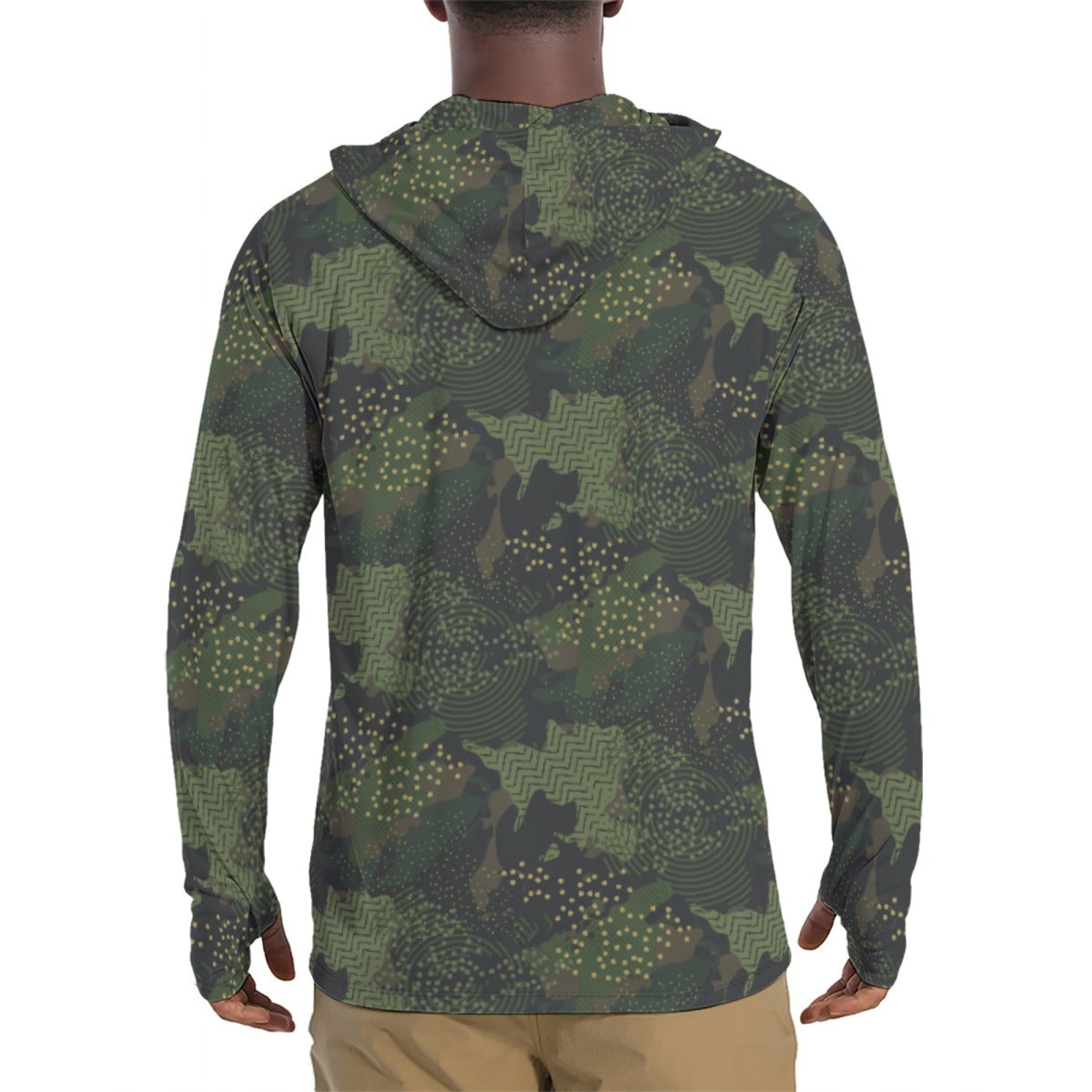 Barracuda Recon CAMO Mens Sunscreen Sports Hoodie With Thumb Holes
