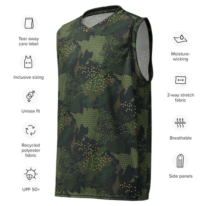 Barracuda Recon CAMO unisex basketball jersey - Basketball Jerseys