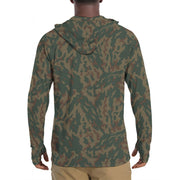 Barvikha Mountain Russian CAMO Mens Sunscreen Sports Hoodie With Thumb Holes