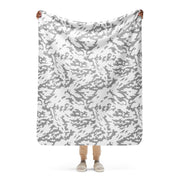 Barvikha Snow Russian CAMO Sherpa Blanket - 50″×60″