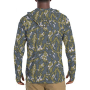 Barvikha Tundra Russian CAMO Mens Sunscreen Sports Hoodie With Thumb Holes