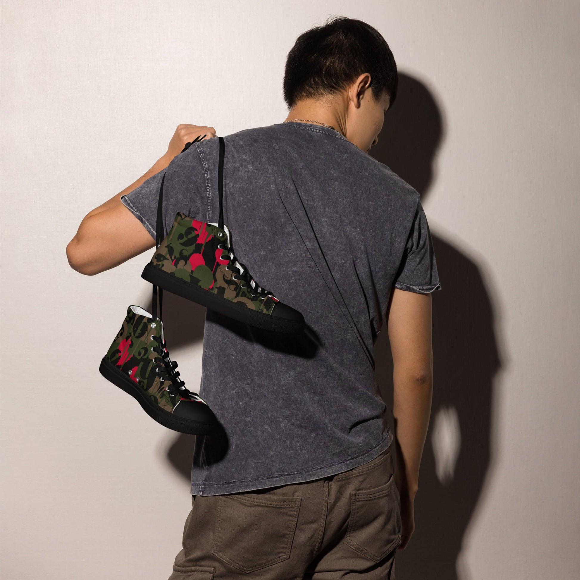 Battle Royale 2 CAMO Mens High-Top Canvas Shoes