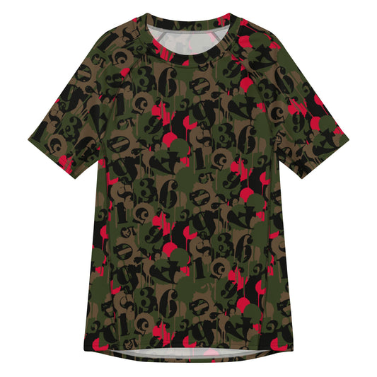 Battle Royale 2 CAMO Mens Short-Sleeve Rash Guard - 2XS - Short-sleeve Guards