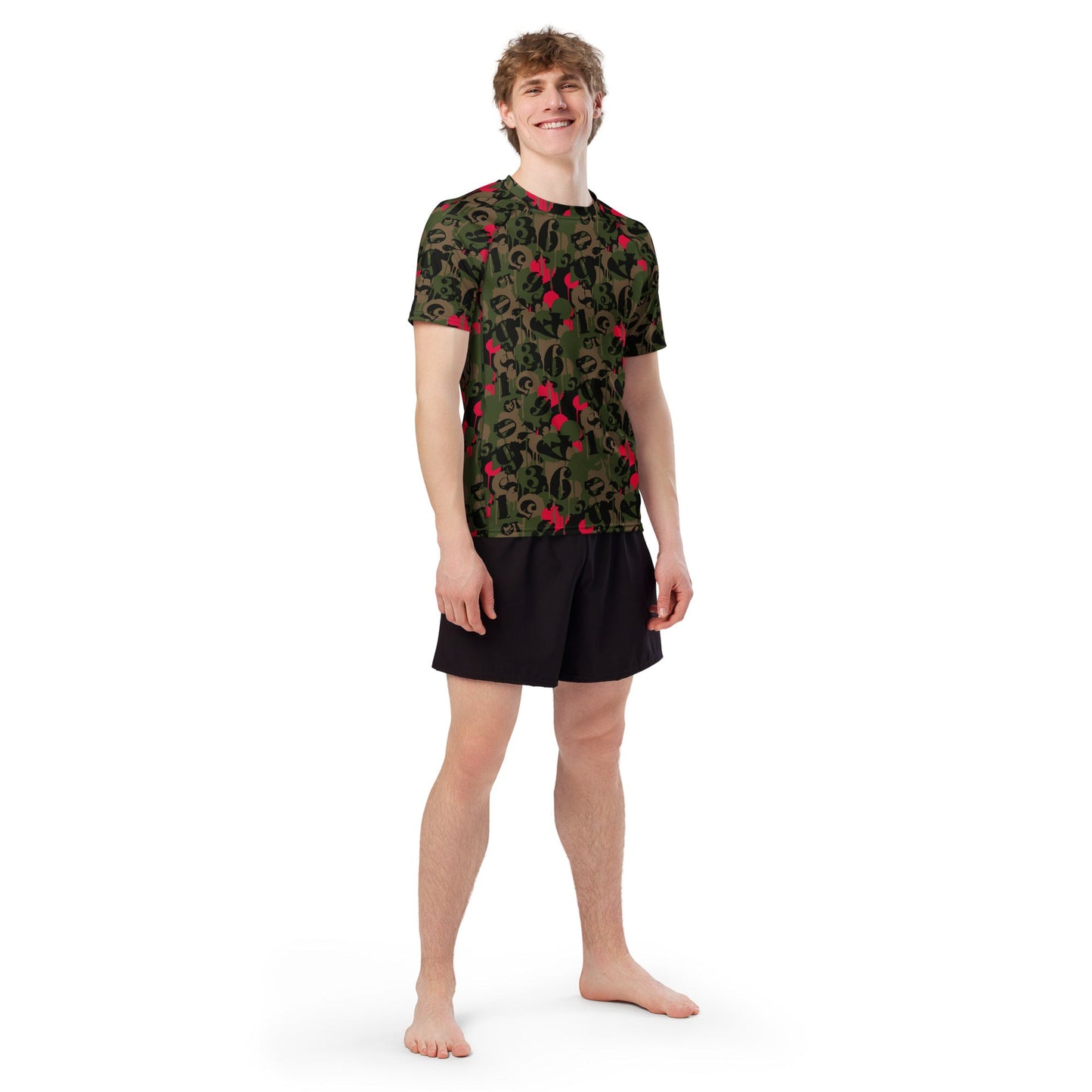 Battle Royale 2 CAMO Mens Short-Sleeve Rash Guard