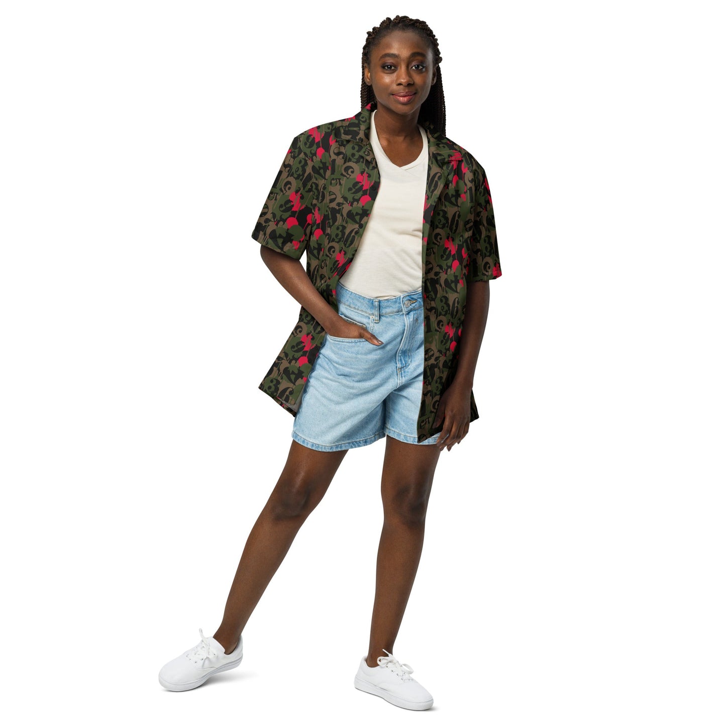 Battle Royale 2 CAMO Unisex button shirt - Button Shirts