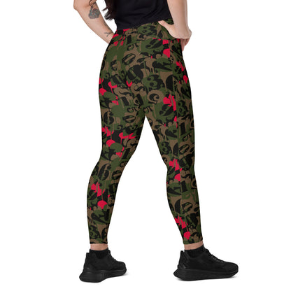 Battle Royale CAMO Leggings with pockets - 2XS - Womens With Pockets