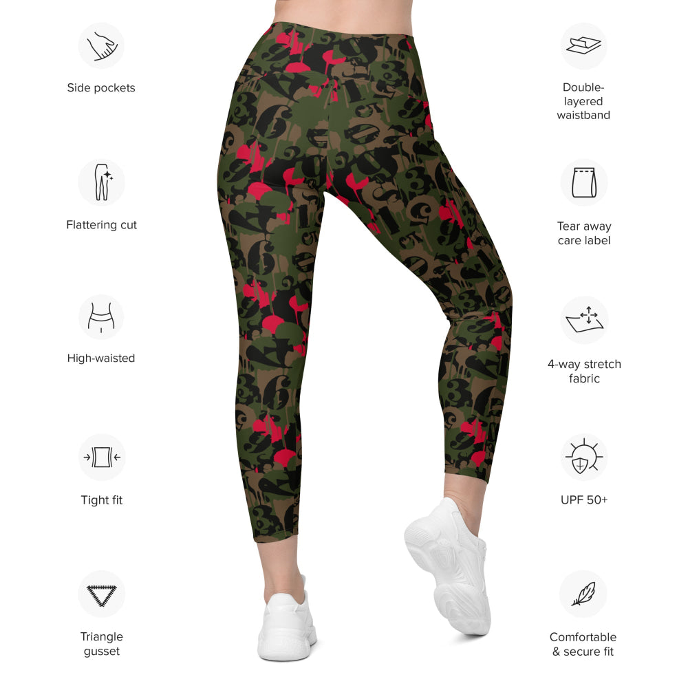 Battle Royale CAMO Leggings with pockets - Womens With Pockets