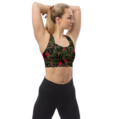 Battle Royale CAMO Longline sports bra - XS - Womens Sports Bra