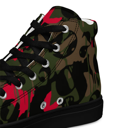 Battle Royale CAMO Men’s high top canvas shoes - Mens High Top Canvas Shoes