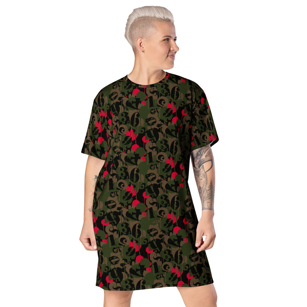 Battle Royale CAMO T-shirt dress - 2XS - Womens T-Shirt Dress