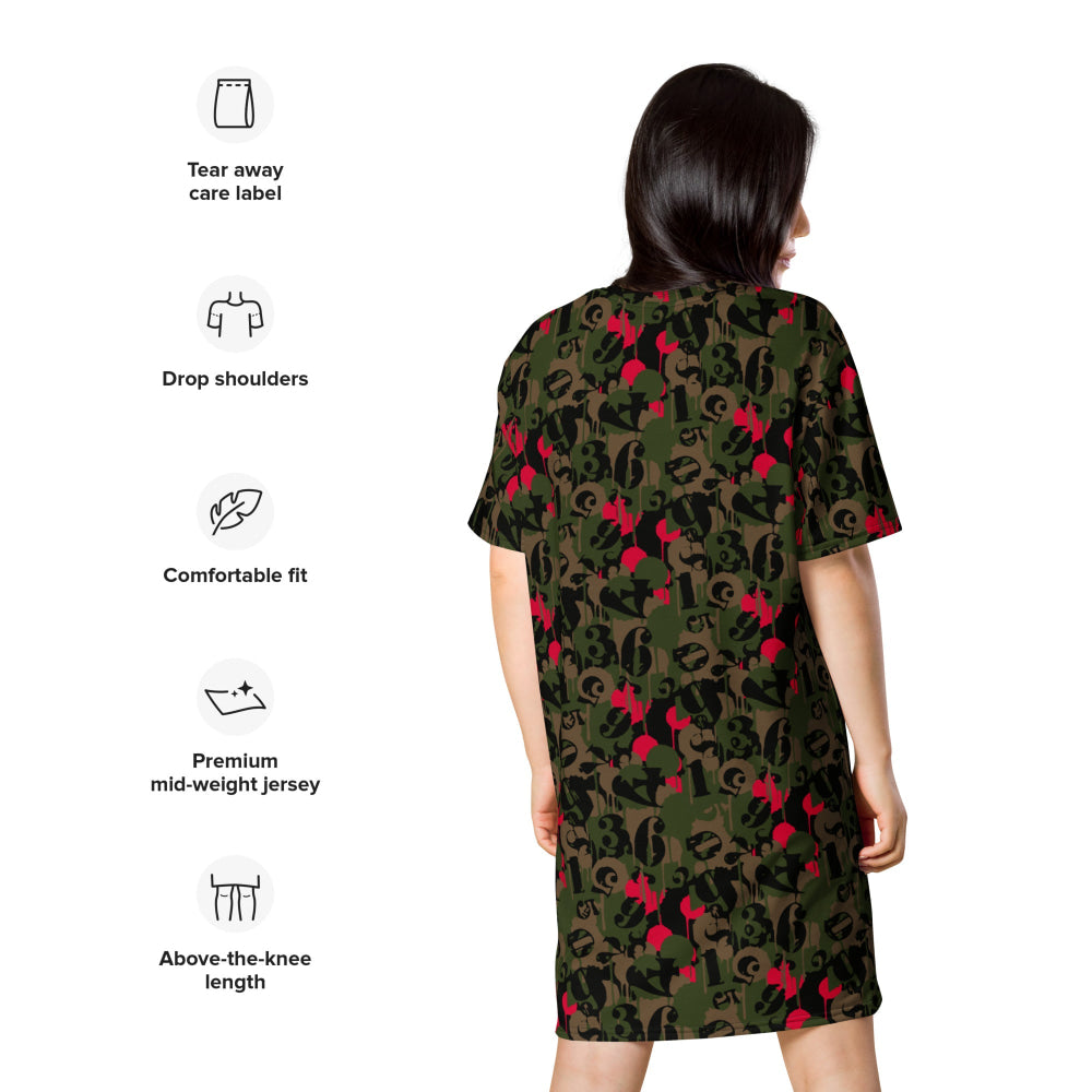 Battle Royale CAMO T-shirt dress - Womens T-Shirt Dress