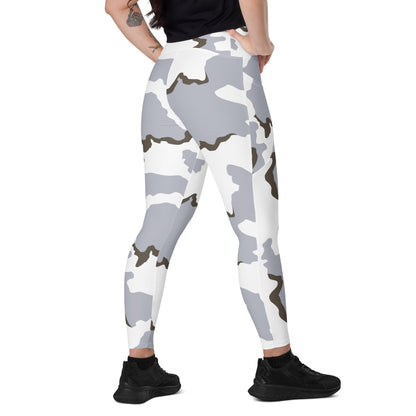 Battlefield Bad Company Snow CAMO Leggings with pockets - 2XS - Womens With Pockets