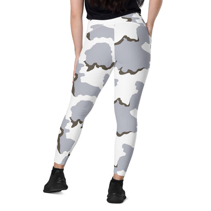 Battlefield Bad Company Snow CAMO Leggings with pockets - Womens With Pockets