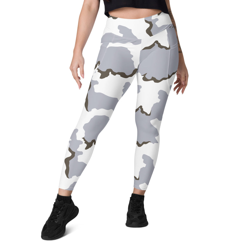 Battlefield Bad Company Snow CAMO Leggings with pockets - Womens With Pockets