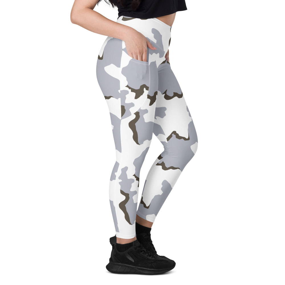 Battlefield Bad Company Snow CAMO Leggings with pockets - Womens With Pockets